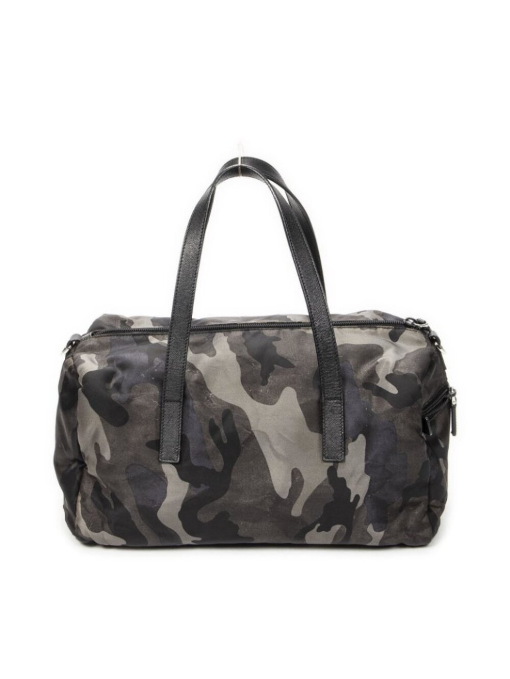 Prada Convertible Camouflage Boston Bag Green Black Nylon - Picture 5 of 10